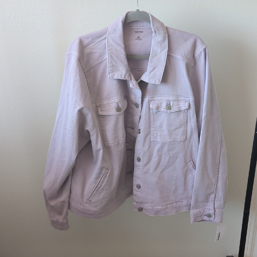 Sonoma Men's Light Purple Denim Jacket